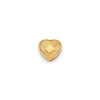 Textured Heart Charms (Gold) - Clover