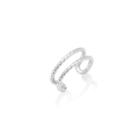 Twisted Open Band Ring (Silver)