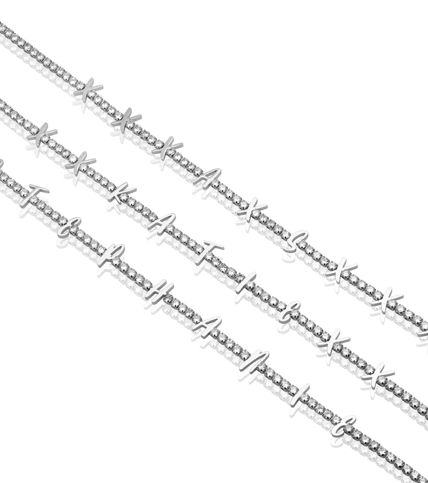 Gemma Owen GXO Custom Tennis Necklace (Silver)