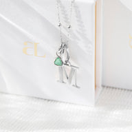 Droplet Birthstone Pendant (Silver)