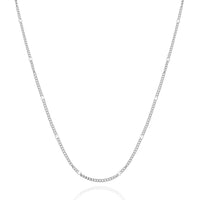 Colorful Sphere Chain Necklace (Silver)
