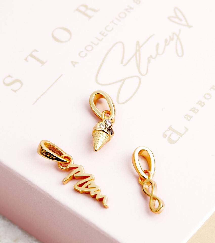 Stories Ice Cream Charm (Gold)