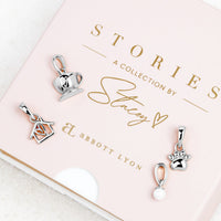 Stories Tea Cup Charm (Silver)