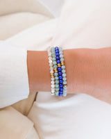 Birthstone Beaded Bracelet (Gold)