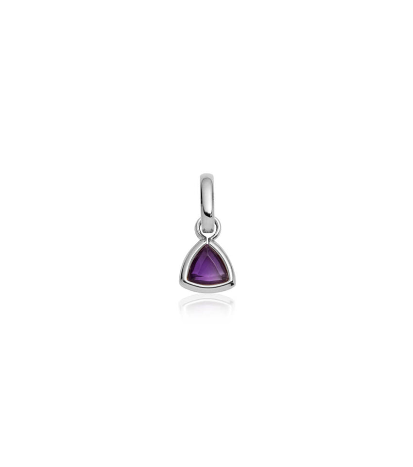 Droplet Birthstone Pendant (Silver)