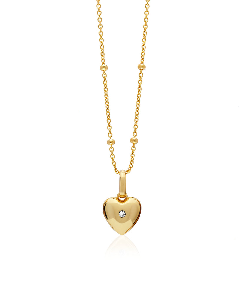 18k Gold Lock Necklace Waterproof Necklace Friendship 