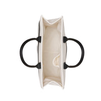 Ivory/Black Canvas Resort Bag
