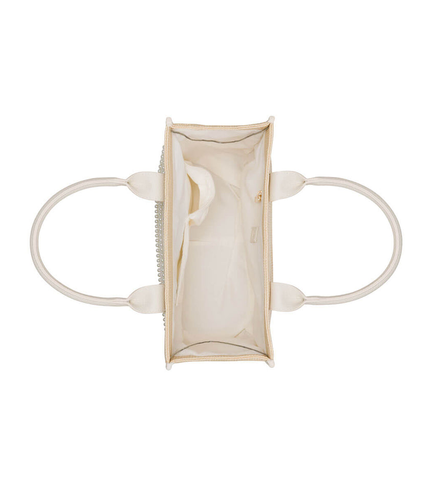 Mini Raffia Pearl Resort Bag