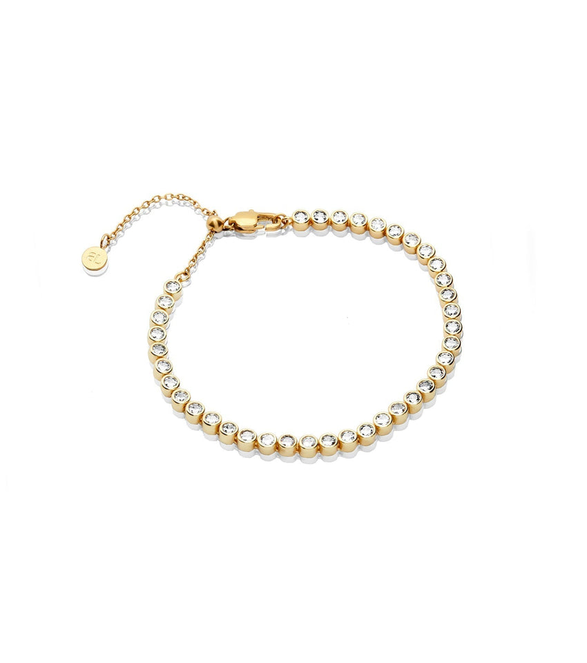 0.56 Carat Small Diamonds In 14K Yellow Gold Tennis bracelet For Wedding |  eBay