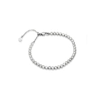 Round Cut Tennis Bracelet (Silver)