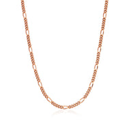 Layering Small Figaro Chain Necklace (Rose Gold)