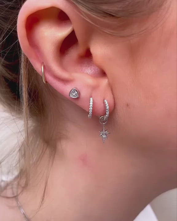 ピアス Mini Shell Earring (Silver) 925-Silver-Mini-Nautilus-Shell
