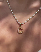 Pearl Initial Pendant (Gold)