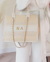 Mini Raffia Pearl Resort Bag
