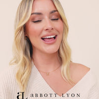 Personalized Initial & Birthstone Necklace (Rose Gold)