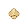 Textured Clover Charms (Gold) - &