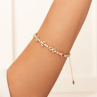 Crystal Charm Builder Bracelet (Gold)