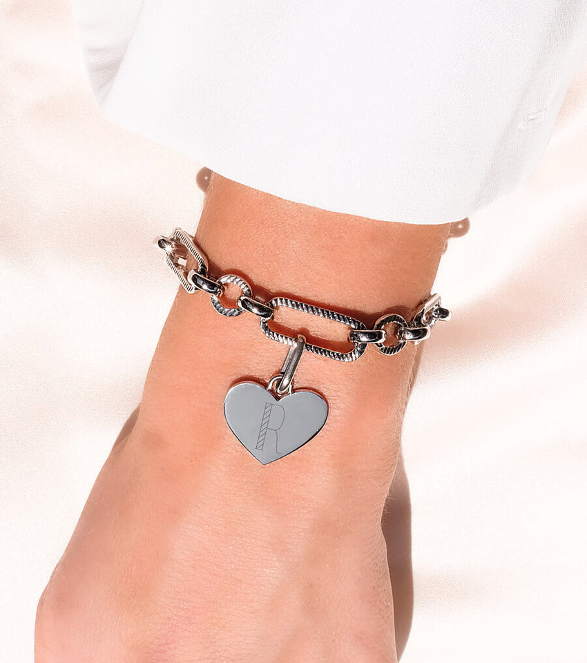 Figaro Chain Bracelet (Silver)