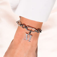 Figaro Chain Bracelet (Silver)