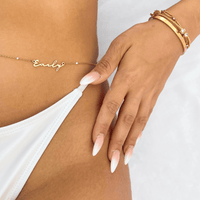 Crystal Custom Body Chain (Gold)