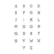 Fixed Charm - Bubble Initial Charm (Silver)