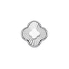 Textured Clover Charms (Silver) - Clover