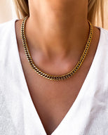 Curb Chain Necklace 18 in (Gold)