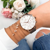 Initial Bracelet (Rose Gold)